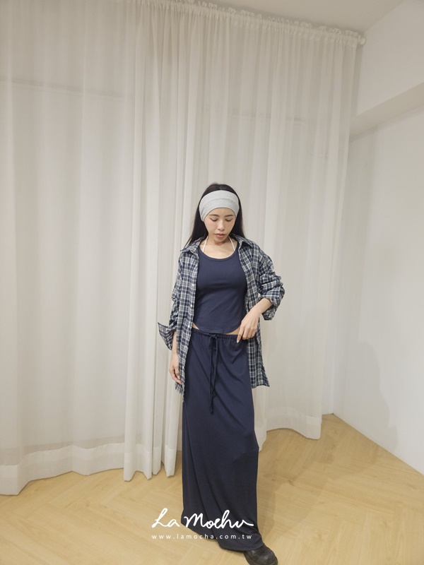 單口袋格紋襯衫(男女款)